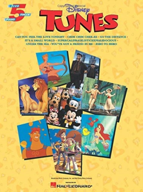 Disney Tunes: Five Finger Piano - 8 Favorites