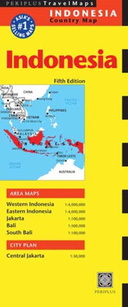 Indonesia Travel Map Fifth Edition