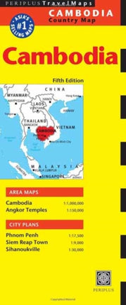 Cambodia Travel Map Fifth Edition