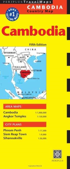 Cambodia Travel Map Fifth Edition