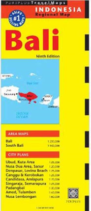 Bali Travel Map Ninth Edition