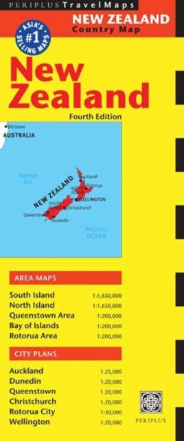 New Zealand Travel Map Fourth Edition