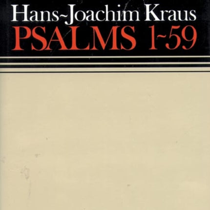 Psalms 1 - 59: Continental Commentaries