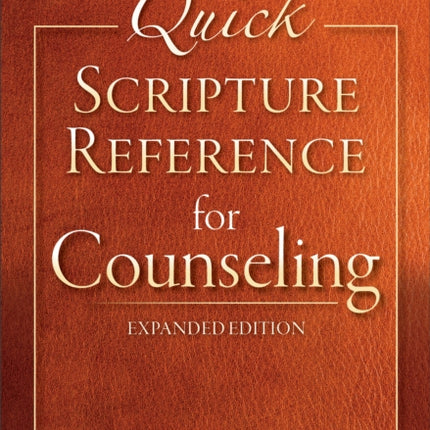 Quick Scripture Reference for Counseling