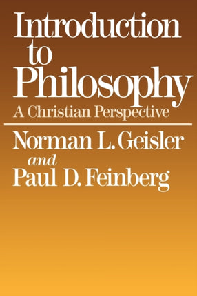 Introduction to Philosophy A Christian