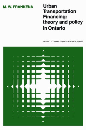 Urban Transportation Financing