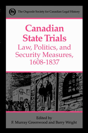 Canadian State Trials Volume I