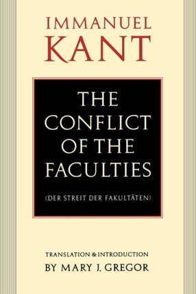 The Conflict of the Faculties