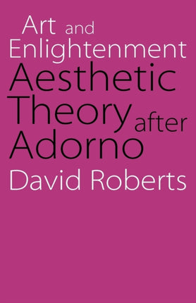 Art and Enlightenment: Aesthetic Theory after Adorno