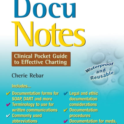 Docunotes  Clinical Pocket Guide to Effective Charting