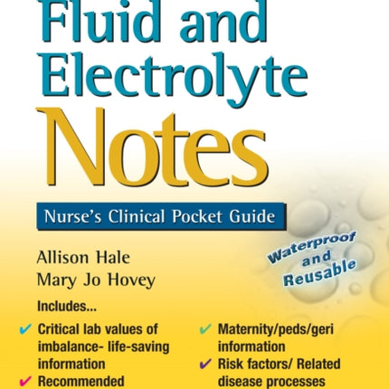 Fluid and Electrolyte Notes 1e