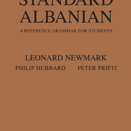 Standard Albanian: A Reference Grammar for Students