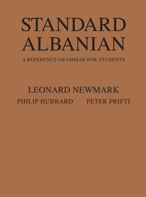 Standard Albanian: A Reference Grammar for Students