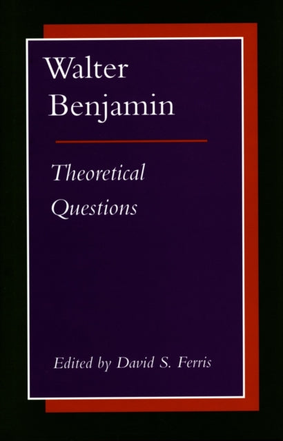 Walter Benjamin: Theoretical Questions