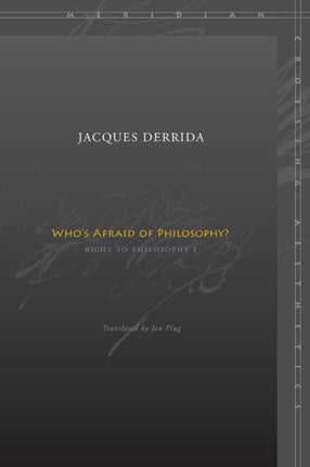 Who’s Afraid of Philosophy?: Right to Philosophy 1