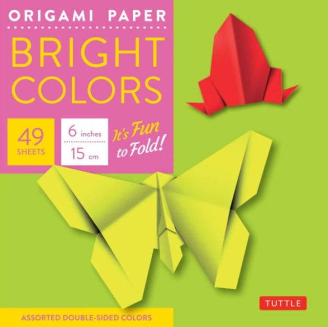 Origami Paper - Bright Colors - 6" - 49 Sheets: Tuttle Origami Paper: Origami Sheets Printed with 6 Different Colors: Instructions for Origami Projects Included