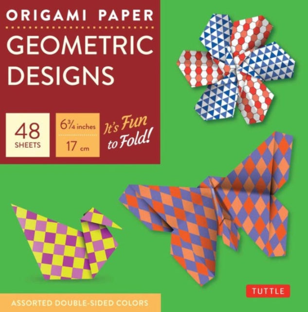 Origami Paper - Geometric Designs - 6 3/4" - 49 Sheets: Tuttle Origami Paper: Origami Sheets Printed with 6 Different Patterns: Instructions for 6 Projects Included