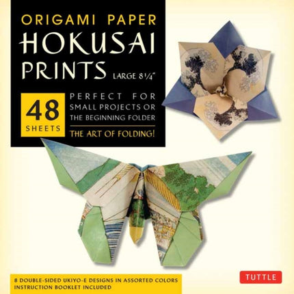 Origami Paper Hokusai Prints Large 8 14 Tuttle Origami Paper HighQuality DoubleSided Origami Sheets Printed with 8 Different Designs Instructions for 6 Projects Included