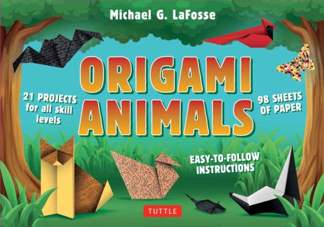 Origami Animals Kit Make Colorful and Easy Origami Animals Kit Includes Origami Book 98 HighQuality Papers and 21 Original Projects