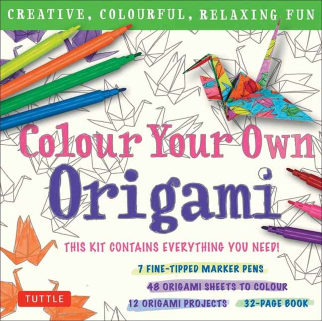 Colour Your Own Origami Kit British Spelling