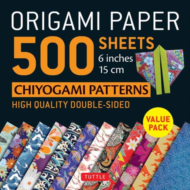 Origami Paper 500 sheets Chiyogami Designs 6 inch 15cm: High-Quality Origami Sheets Printed with 12 Different Designs: Instructions for 8 Projects Included