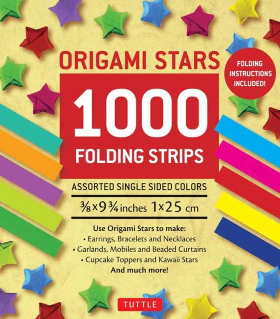 Origami Stars Papers 1,000 Paper Strips in Assorted Colors: 10 colors - 1000 sheets - Easy Instructions for Origami Lucky Stars