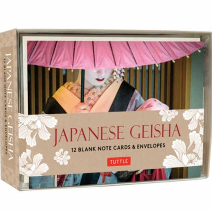 Japanese Geisha Note Cards: 12 Blank Note Cards and Envelopes