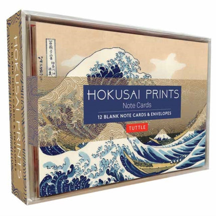 Hokusai Prints Note Cards: 12 Blank Note Cards & Envelopes (6 x 4 inch cards in a box)