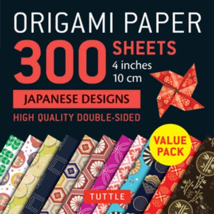 Origami Paper 300 sheets Japanese Designs 4" (10 cm): Tuttle Origami Paper: Double-Sided Origami Sheets Printed with 12 Different Designs