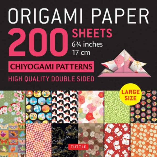 Origami Paper 200 sheets Chiyogami Patterns 6 3/4" (17cm): Tuttle Origami Paper: Double-Sided Origami Sheets with 12 Different Patterns (Instructions for 6 Projects Included)