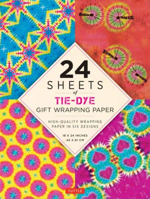 Tie-Dye Gift Wrapping Paper - 24 sheets: 18 x 24" (45 x 61 cm) Wrapping Paper