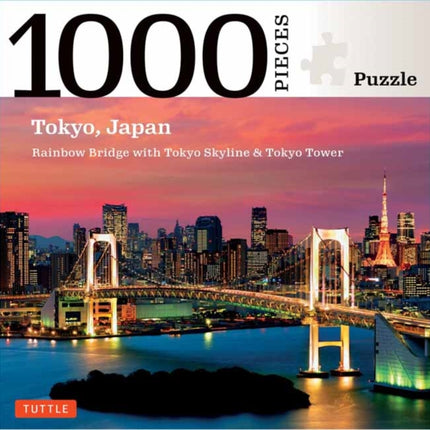 Tokyo Skyline and Rainbow Bridge  1000 Piece Jigsaw Puzzle