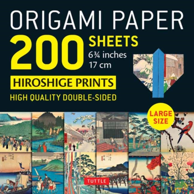 Origami Paper 200 sheets Japanese Hiroshige Prints 6.75 inch: Large Tuttle Origami Paper: High-Quality Double Sided Origami Sheets Printed with 12 Different Prints (Instructions for 6 Projects Included): Instructions for 6 Projects Included