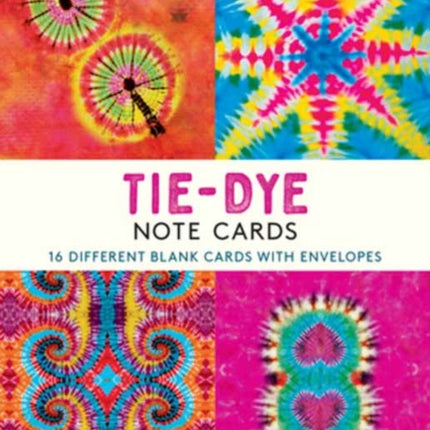 Tie-Dye, 16 Note Cards: 16 Different Blank Cards with 17 Patterned Envelopes in a Keepsake Box!