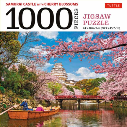 Samurai Castle with Cherry Blossoms 1000 Piece