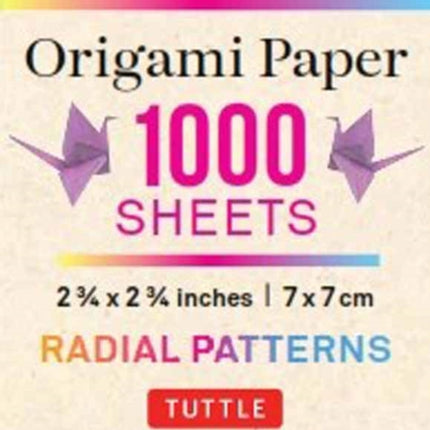 Origami Paper Color Bursts 1000 sheets 2 34 in 7
