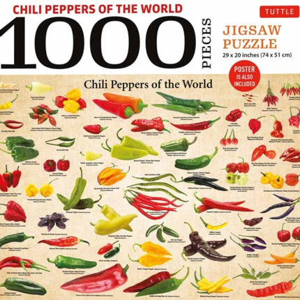 Chili Peppers of the World  1000 Piece Jigsaw