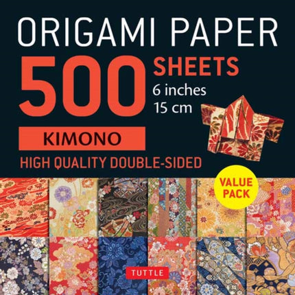 Origami Paper 500 sheets Kimono Flowers 6 15 cm