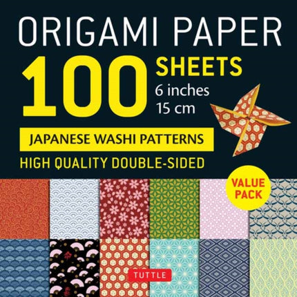 Origami Paper 100 sheets Washi Patterns 6 15 cm