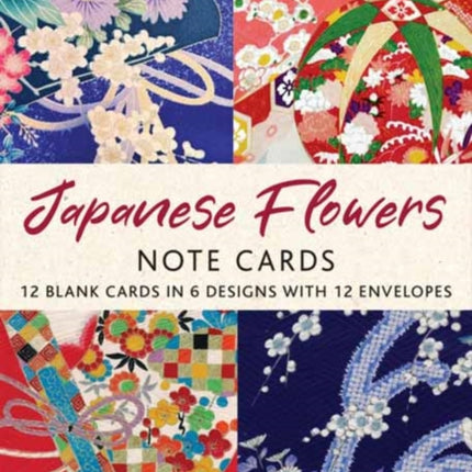 Japanese Flowers 12 Note Cards
