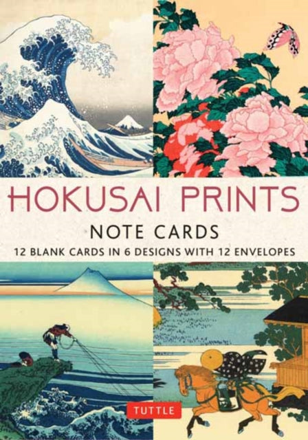 Hokusai Prints Note Cards  12 Cards