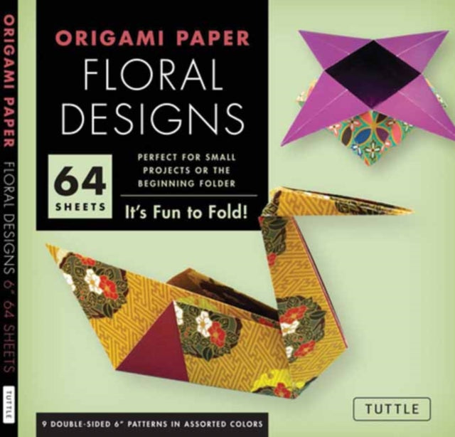Origami Paper  Floral Designs  6  60 Sheets