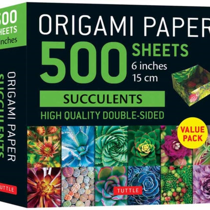 Origami Paper 500 sheets Succulents 6 15 cm