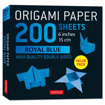 Origami Paper 200 Sheets Royal Blue 6 15 CM