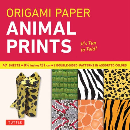 Origami Paper  Animal Prints  8 14  49 Sheets