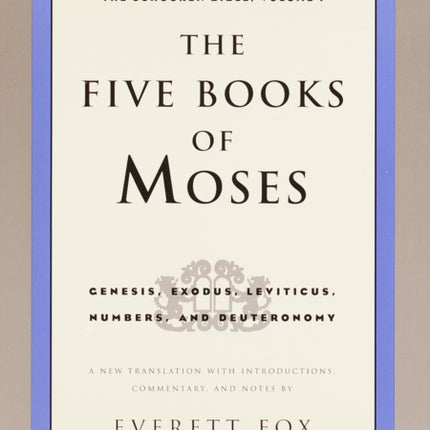 The Five Books of Moses Genesis Exodus Leviticus