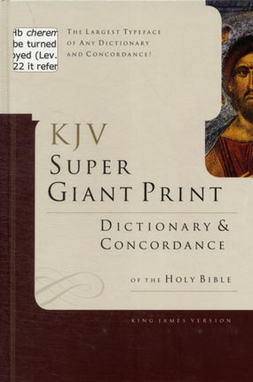 KJV Super Giant Print Bible Dictionary  Concordance