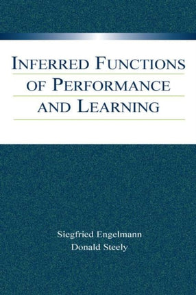 Inferred Functions of Performance and Learning