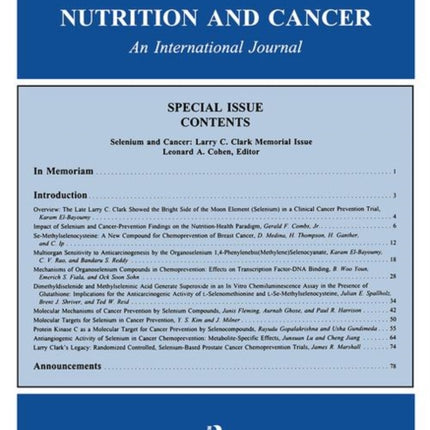 Selenium and Cancer