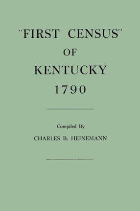 First Census of Kentucky 1790